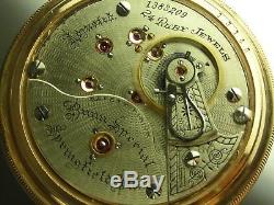 Antique 18s Illinois Bunn Special 24 Ruby jewels Rail Road pocket watch. 1897