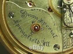 Antique 18s Illinois Bunn Special 24 Ruby jewels Rail Road pocket watch. 1897