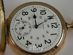 Antique 18s Omega 21 jewel Canadian Railway pocket watch. Gold Filled. 1905