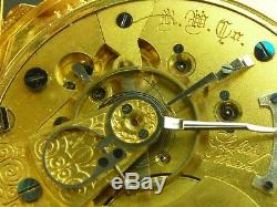Antique 18s Rockford Model 6, open escapement pocket watch. Gold filled. 1883