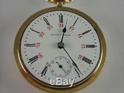Antique 18s Seth Thomas two tone 17 jewel High grade pocket watch. Gold filled