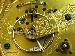 Antique 18s Waltham 1857 model key wind pocket watch. 14 k solid gold case. 1859