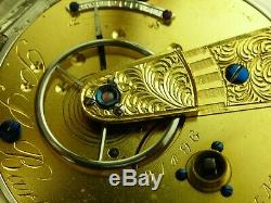 Antique 18s Waltham 1857 model key wind pocket watch. Mint condition. Made 1860