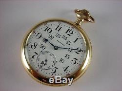 Antique 18s Waltham 845 pocket watch made 1907 for Canadian Railway. 21 rubies
