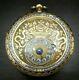 Antique 18th/19th Century European 18k Gold & Enamel Verge Fusee Pocket Watch