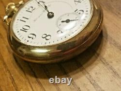 Antique 1900 Hampden Gold Filled 21 JewelsSize 18 Pocket Watch