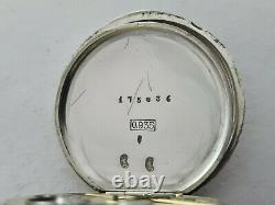 Antique 1900 J. W Benson 38mm Solid Silver Pocket Watch Working VGC Rare
