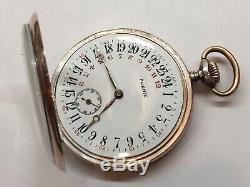 Antique 1900s Phenix Astronomical Sidereal 24 Hour Pocket Watch Silver Gold Rare