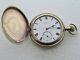 Antique 1901 Elgin 16s Gold Plated Full Hunter Pocket Watch Spares/repair 60