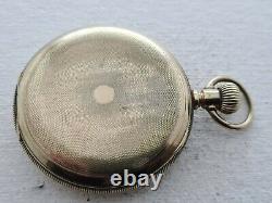 Antique 1901 Elgin 16s Gold Plated Full Hunter Pocket Watch SPARES/REPAIR 60
