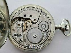Antique 1901 Elgin Silveroid 16s Full Hunter Pocket Watch Needs Repair Rare