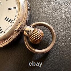 Antique 1901 Sterling Silver Cased A. W. W. Co Waltham Mass Pocket Watch Case