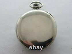 Antique 1901 Zenith Chrome Crown Wind Pocket Watch Working VGC Serviced Rare