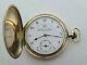 Antique 1903 Thomas Russell And Son Hunter Gold Plated Pocket Watch Vgc Rare