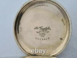 Antique 1903 Thomas Russell and Son Hunter Gold Plated Pocket Watch VGC Rare