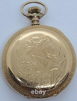 Antique 1904 ELGIN Ladies Gold Filled G. F. Victorian Full Hunter Pocket Watch 6s