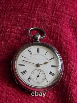 Antique 1904 Hallmarked Silver New Victor Pocket Watch by William Ehrhardt
