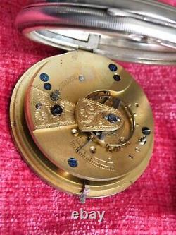 Antique 1904 Hallmarked Silver New Victor Pocket Watch by William Ehrhardt