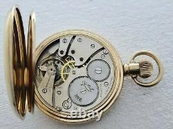 Antique 1905 Limit No 2 Swiss Full Hunter Gold Plated Pocket Watch VGC Box Rare