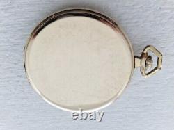 Antique 1905 Swiss Made 17j 10ct Gold Plated Pocket Watch VGC Box 153