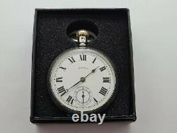 Antique 1906 Duracy Lever USA Solid Silver Pocket Watch Working Box Rare