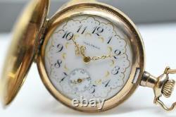 Antique 1907 WALTHAM 15 Jewel Mechanical Gold Filled Pocket Watch mvmt 17970002