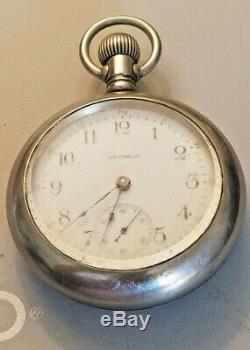 Antique 1908 Waltham / Size 18 / Pocket Watch with Train 166