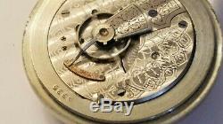 Antique 1909 American Waltham -Size 18 - Sterling Sidewinder - Pocket Watch