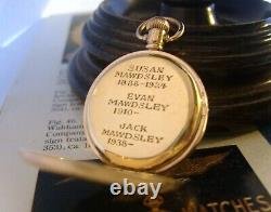 Antique 1909 Waltham Pocket Fob Watch Ladies 7 Jewel 9ct Gold Filled Case Fwo