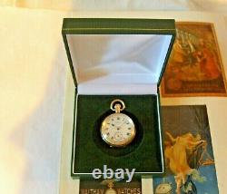 Antique 1909 Waltham Pocket Fob Watch Ladies 7 Jewel 9ct Gold Filled Case Fwo