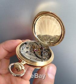 Antique 1910 Patek Philippe 18K Gold Pocket Watch Stunning Chronometer w Extract