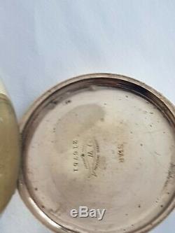 Antique 1910 Waltham Traveler Pocket Watch 11 Jewels Gold Plated VGC Rare