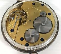 Antique 1911 Dennison Watch Case Co Solid Silver Cased Pocket Watch