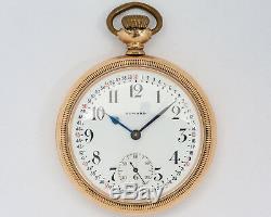 Antique 1912 16s 21j Adj. E. Howard Watch Co. Series 11 Railroad Chronometer