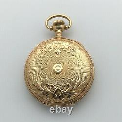 Antique 1914 Waltham 15J Grade 365 Pendant Pocket Watch 3/0s 14k Solid Gold HC