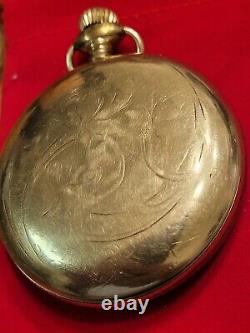 Antique 1916 Waltham Size 18 15 Jewels 10k gold filled case Pocket Watch