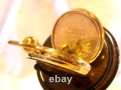Antique 1920s Swiss 15 Jewel Geneva Pocket Watch 9ct Rose Rolled Gold Fwo