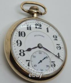 Antique 1926 ILLINOIS Bunn Special 60 Hr. Type I Railroad Grade Pocket Watch 21J