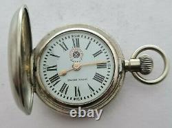 Antique 1929 A. Rosskopf Full Hunter Small Pocket Watch VGC Working Rare