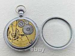 Antique 1940 Elgin U. S. A 16s Glass Back Military Pocket Watch Box Working 183