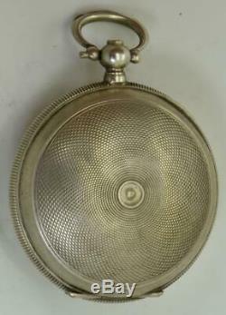 Antique 19th C. Silver hunter pocket watch for Ottoman Market c1870s. Tughra dial