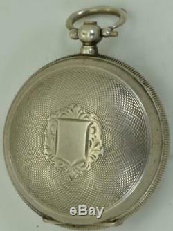 Antique 19th C. Silver hunter pocket watch for Ottoman Market c1870s. Tughra dial