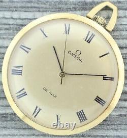 Antique 601 Omega De Ville 17Jewel Manual Wind Pocket Watch 131 1714 Gold Plated