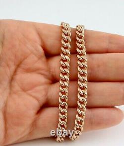 Antique 9Ct Rose Gold Graduated Double Albert Watch Chain / Necklace 44.4grams
