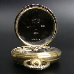 Antique 9 Ct Gold Open Face Pocket Watch Birmingham 1917 88.6 Grams In G. W. O