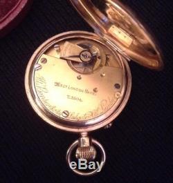 Antique 9 ct Gold Half Hunter Pocket Watch