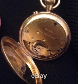 Antique 9 ct Gold Half Hunter Pocket Watch