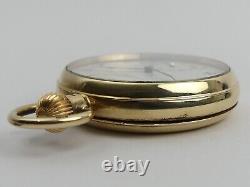 Antique 9ct Gold J. W. Benson Open Face Pocket Watch Lond. 1936 G. W. O. 76 Grams