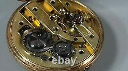 Antique 9ct Gold Ladies Top Wind Pocket Watch