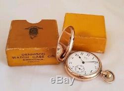 Antique 9ct Yellow Full Hunter pocket watch. By Waltham Mass. Birmingham 1927